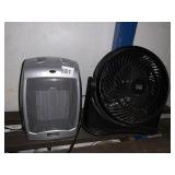 PERSONAL FAN AND SMALL CERAMIC HEATER