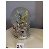 GOOD LUCK AND GOD BLESS HUMMINGBIRD SNOW GLOBE