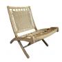 HANS WEGNER STYLE FOLDING LOUNGE CHAIR