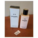 CHANEL #5 BODY LOTION 6.25 FL OZ BOX 90% FULL