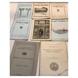 1906 STORY OF PRINTING, LEATHER, WHEAT, STAINED