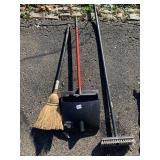 DUSTPAN AND BRUSH AND BROOM