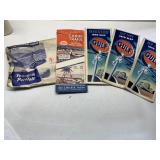 GULF VINTAGE MAPS W/ ORIGINAL MAILING ENVELOPE 1C