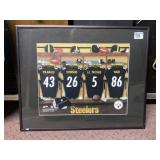 NFL STEELER LOCKER ROOM PICTURE IN FRAME