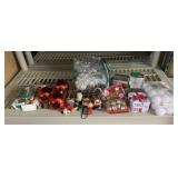 LOT OF CHRISTMAS DECORATIONS AND BALLS