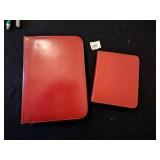 AUSTRIA RED LEATHER ZIPPERED FILE CASE RED
