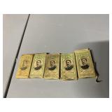 5 UNUSED KING C GILLETTE RAZOR BLADE PACKS