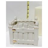 PICKET FENCE PLANTER 4.25" NIB $29.00