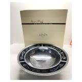LENOX SPYRO BLACK METAL SERVING TRAY NIB $100.00