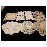 CROCHETED DOILIES LOT SEE PHOTOS