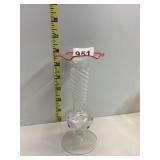 FEATHERWEIGHT BUD VASE - SPIRAL CENTER RUFFLE