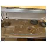 PYREX PIE PLATES, ECKO ROUND CAKE PANS, CORNING