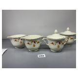 HALL JEWEL TEA CREAMER SUGAR, 2 SETS. SUGAR TOP