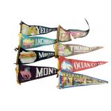 VINTAGE SOUVENIR PENNANTS