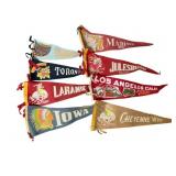 VINTAGE SOUVENIR PENNANTS