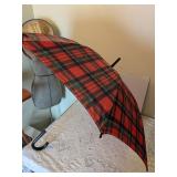 RED PLAID UMBRELLA MODERN