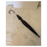 BLACK LUCITE HANDLE AND TOP UMBRELLA