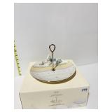 LENOX OCCASIONS EASTER BUNNY HANDLED SERVER IN OB