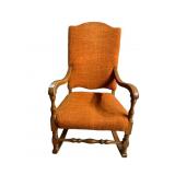 ORANGE WOOD ROCKING CHAIR