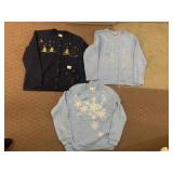 3 WINTER/HOLIDAY SWEATSHIRT CARDIGANS,