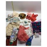 DOLL CLOTHES, HATS, DRESSES