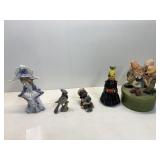 SANMYRO MUSIC BOX PORCELAIN CHILDREN HOLDING