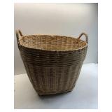 12" H X 12" D HAND WOVEN DOUBLE HANDLED BASKET