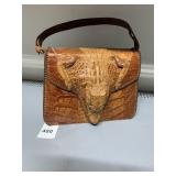 CUBAN MADE ALLIGATOR SNAP CLOSURE PURSE