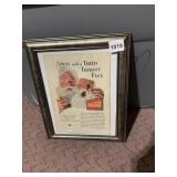 1933 FRAMED COKE AD