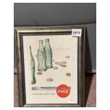 1952 FRAMED COKE AD