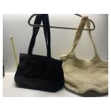 BLACK AND CREAM COLOR SAK PURSES