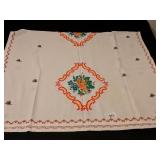 PETITE CROSS STITCH RUNNER COVER FLORAL PANELS