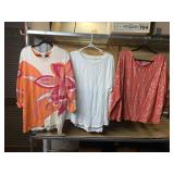 CHICOS SZ 4 NWT SHIRT, SWEATER AND SLEEP SHIRT