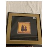 FRAMED ARTWORK ONA SIGNED BOTTOM RIGHT 15.5 X