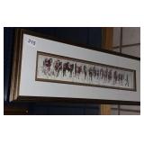 BEV DOOLITTLE ART PRINT, 2 INDIAN & SOLDIER, 9 X