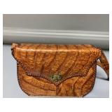 CUBAN MADE ALLIGATOR SNAP CLOSURE PURSE