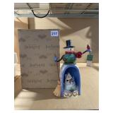 JIM SHORE HOME FOR THE HOLIDAYS LIGHTED SNOWMAN