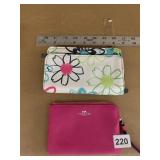 COACH WRISTLET AND FLORAL WALLET