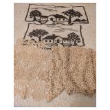 DOILIES TABLE LINENS CROCHETED FURNITURE COVERS