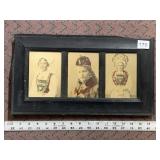 TRIO OF HAND COLORED ANTIQUE PORTRAITS