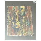 PAINTING MUSICIANS PLAYING INSTRUMENTS, GOLD