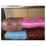 4 WRAP SCARVES