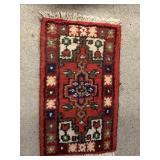 SMALL WOOL RUG 26" X 14.5" W