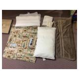 FLEECE WINTER CABIN BLANKET, KING SIZE PILLOW,