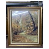 26" X 30" ROAD LESS TRAVELED FRAMED PICTURE