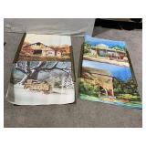 PRINTS SIGNED BELIEVED TO BE BROWN, SEASONS THEME