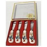 LENOX WINTER GREETINGS SET OF 4 SPREADERS NIB