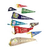 VINTAGE SOUVENIR PENNANTS LARAMIE WYO,