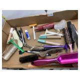 VINTAGE HAT PIN, COMBS, MISC. VANITY CONTENTS