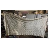 DETAILED HAND CROCHETED 120X56 TABLECLOTH, SOME